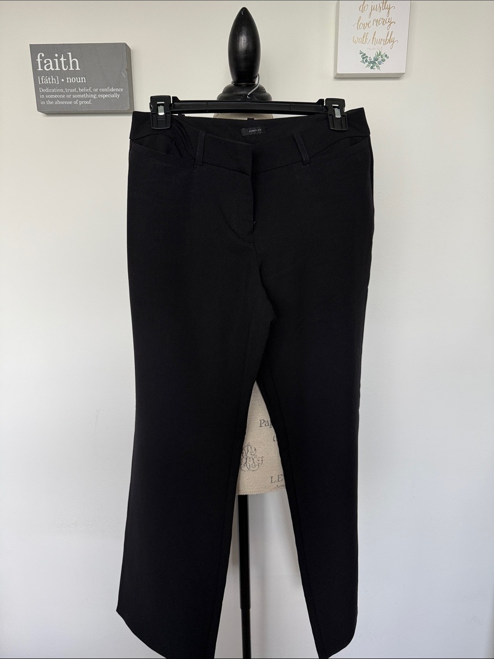 Worthington Black Curvy Fit Women's Dress Pants
